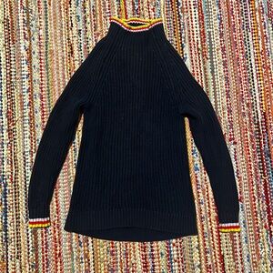 Style & Co. Black Sweater with Multicolor Accents